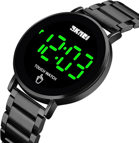 Vista 4 de Reloj digital de moda para hombre, con luz de fondo, resistente al agua