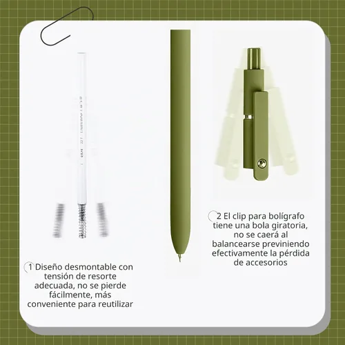 Vista 6 de YOXMJDB Bolígrafos de gel, 10 piezas de 0.5 mm de punta fina, bolígrafos de escritura suave de alta gama, bolígrafos de tinta negra para diario