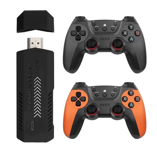 Vista 2 de funnyndiy X2 Ultra Retro Game Console Stick, Plug and Play Video Gaming Console, 4K HD Video, Double Wireless 2.4G Controller, 64G, 35000+