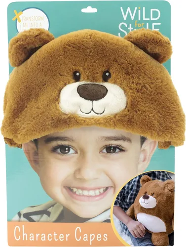 Vista 7 de Animal Adventure Wild for Style Capa de personaje transformable 2 en 1 y peluche Oso