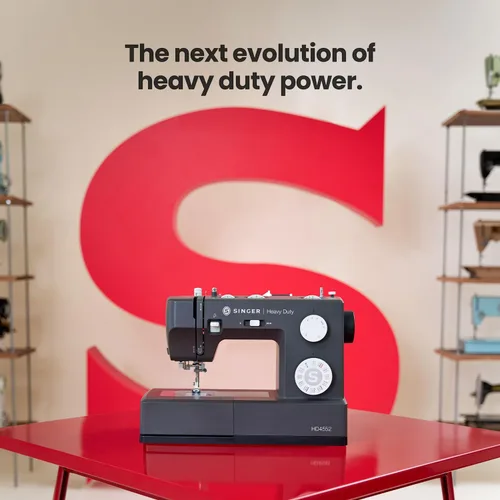 Vista 10 de SINGER® Heavy Duty 4552™ Next Evolution Sewing Machine, Bonus Presser Feet Charcoal