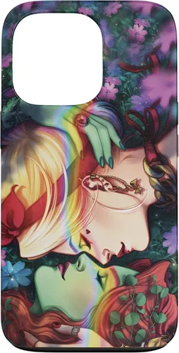 Vista 10 de iPhone 16 DC Comics Pride Harley Quinn & Poison Ivy Nose Touch Case