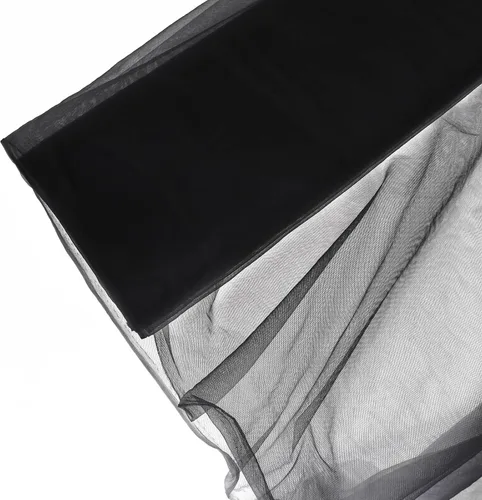 Vista 4 de HAVII Rollo de tul negro de 63 pulgadas x 10 yardas para falda tutú, manualidades, costura, tela de malla, arco de boda, decoración de fiesta