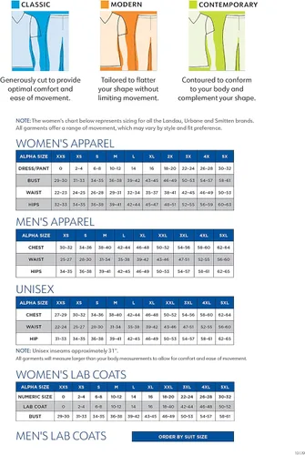 Vista 8 de Landau Pantalones médicos prelavados de 6 bolsillos elásticos para mujer 2024