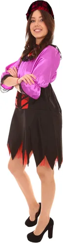 Vista 3 de Disfraz de pirata sexy para mujer de Halloween
