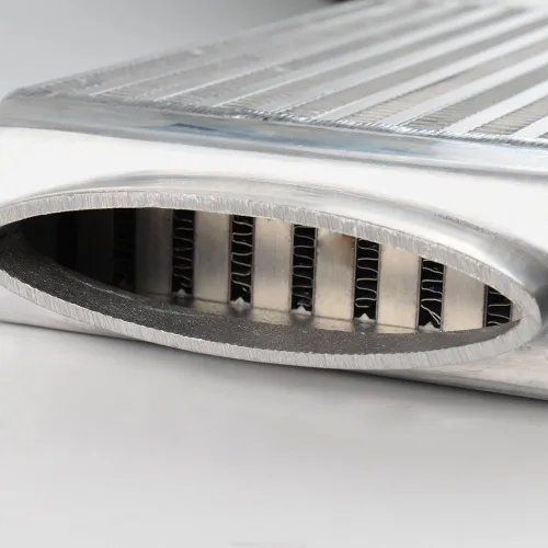 Vista 4 de G-PLUS Intercooler de sobrecarga de montaje superior de aluminio atornillado compatible con Mini Cooper 2002-2006