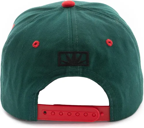 Vista 7 de Gorra de béisbol bordada con diseño de hojas de marihuana y cannabis