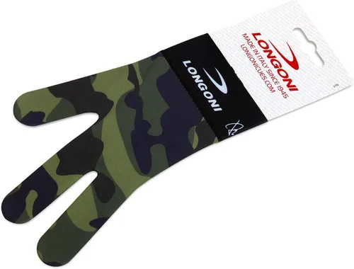 Vista 5 de LONGONI GUANTE DE CUE DE PISCINA DE Billar Fancy Military 1 para mano izquierda