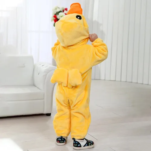 Vista 3 de MERSARIPHY Disfraz de Halloween para bebé niño y niña, mameluco neutro con capucha