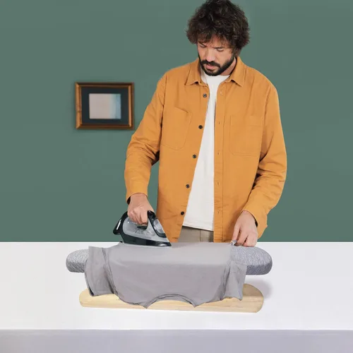 Vista 7 de Pantalones acolchados y tablas de planchar de manga con acolchado ultra grueso, tabla de planchar de doble cara, gris