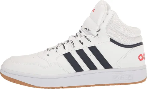 Vista 8 de adidas Hoops 3.0 Mid - Tenis de baloncesto para hombre, White-team Royal Blue-gum
