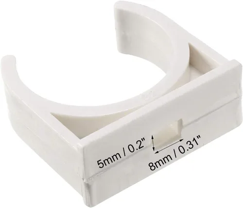 Vista 3 de uxcell Pinzas de abrazaderas de PVC para tubería de agua de 1.260 in, apto para bandejas de TV de 1.260 in/1.26 pulgadas de diámetro exterior, tubo