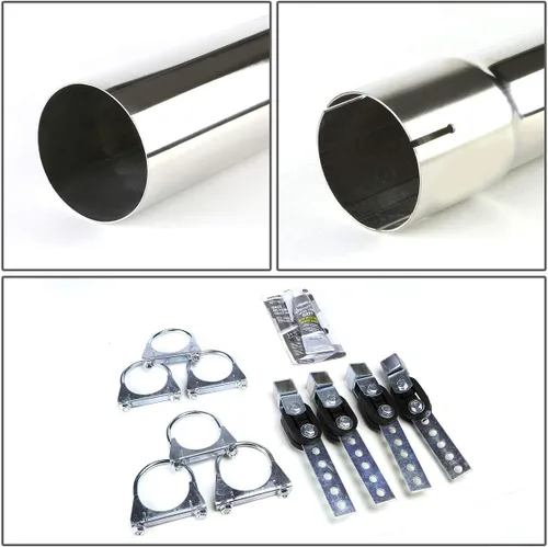 Vista 4 de DNA MOTORING CBE-F1500-T2-BT Sistema de escape trasero de eje de acero inoxidable [compatible con Ford F150 04-08 4.6L/5.4L]