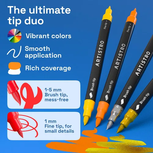 Vista 4 de ARTISTRO Acrylic Glass Marker Pens for Wine Glasses