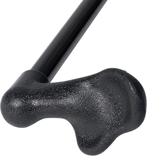 Vista 4 de Bastón de agarre de palma ajustable unisex de aluminio negro - ¡Regalo asequible! Artículo #DHAR-9050808