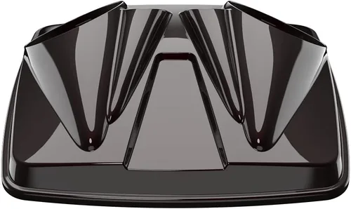 Vista 8 de Tapas de altavoz dobles de 8 pulgadas a juego para Advanblack/OEM Harley Rushmore estilo Razor, Chopped & King Tour Pak Whisky ámbar