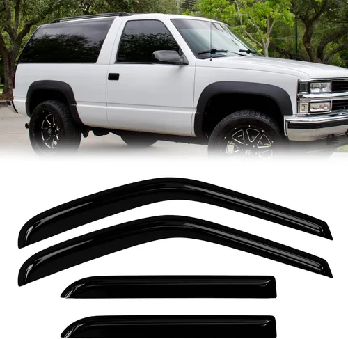 Vista 74 de Protectores de lluvia de ventana para Ford F150 SuperCab 2004-2014 2 piezas deflector de ventana para 09-14 F-150 con 2 puertas delanteras