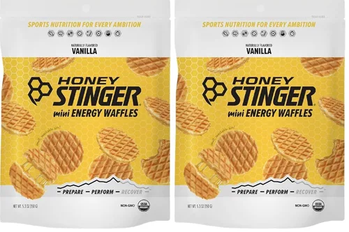 Vista 21 de Honey Stinger Gofle de arce de mantequilla de almendra orgánica, estroopwafel energético para ejercicio, resistencia y rendimiento, nutrición