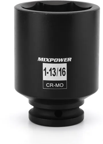 Vista 14 de MIXPOWER Zócalo de impacto poco profundo de 3/4", 1.181 in, CR-MO, métrico, 6 puntos, tuerca de eje de grado de impacto para una fácil extracción