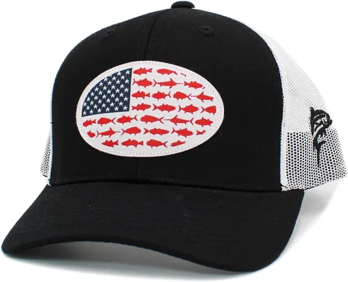 Vista 6 de KBETHOS Tactical Operator Collection USA Fishing Mesh Ballcap Flag Patch America Outdoors Trucker Baseball Cap