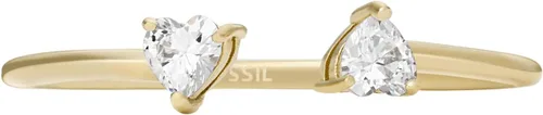 Vista 2 de Fossil Anillo de acero inoxidable chapado para mujer