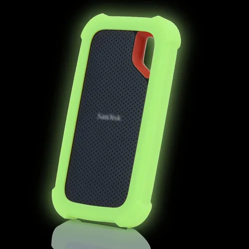 Vista 7 de LEFXMOPHY Funda de repuesto para SanDisk Extreme Portable New Generation SDSSDE61 500GB 1TB 2TB 4TB SSD externo, funda Portective Skin de silicona