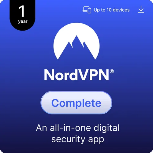 Vista 16 de NordVPN Plus, 10 Devices, 1-Year, VPN & Password Manager Software Bundle, Digital Code
