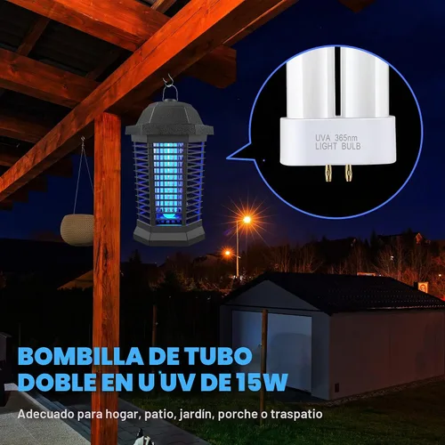 Vista 7 de Paquete de 1 bombilla de repuesto para exterminador de insectos