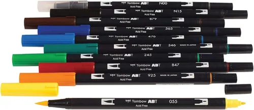 Vista 2 de Tombow ABT - Juego de 10 bolígrafos de doble pincel