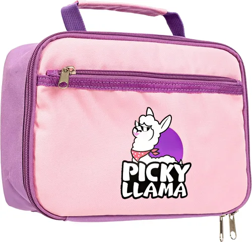 Vista 3 de PICKY LLAMA Mochila para niños, mochila ligera para la escuela y de viaje con bolsa de almuerzo y estuche para lápices pop para niñas y niños, 15