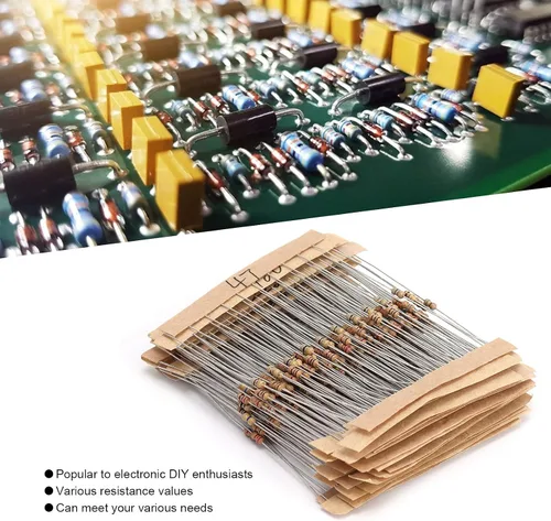 Vista 6 de Resistors Matching Set, Assorted Resistor Graphite 10Ω?1MΩ Convenient for Experiments for DIY Projects