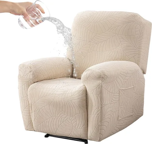 Vista 13 de Eco-Ancheng Fundas reclinables de 4 piezas, fundas para sillas reclinables, fundas elásticas para sofá reclinable, fundas ajustables