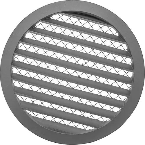 Vista 17 de Vent Systems Cubierta de ventilación Soffit de 8 pulgadas, rejilla de ventilación redonda negra, cubierta de parrilla, pantalla de malla integrada