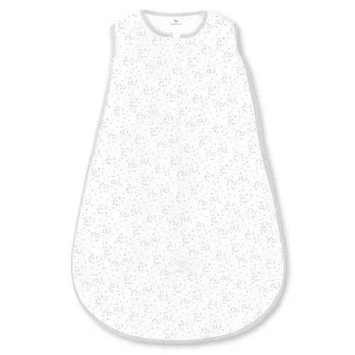 Vista 13 de Amazing Baby Saco de dormir de algodón, manta portátil con cremallera de 2 vías, azul pastel + elefantes pequeños grises, pequeño (0-6 meses)
