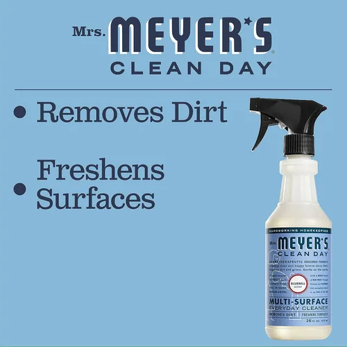 Vista 5 de Mrs. Meyer's - Spray limpiador multiusos, Bluebell, 16 onzas líquidas
