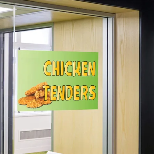 Vista 5 de Pegatinas de varios tamaños Chicken Tenders A Publicidad Impresión Industrial Vinilo Señal de Seguridad Etiqueta Restaurante y Alimentos 7x5 pulgadas