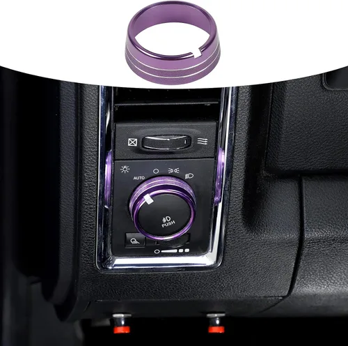 Vista 14 de Voodonala para Dodge RAM - Cubierta de perilla selectora de ajuste de interruptor de faro delantero de aluminio para Dodge RAM 2010-2017, accesorios