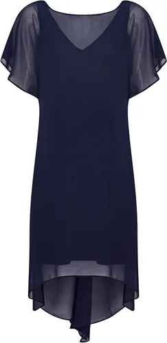 Vista 5 de Adrianna Papell gasa superposición vaina vestido
