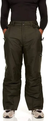 Vista 9 de Arctic Quest Pantalones de snowboard impermeables para hombre, para esquí, snowboard, senderismo, al aire libre, con cremallera, resistentes al