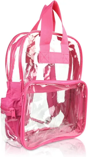 Vista 70 de DALIX Bolsas de mochila transparentes de plástico liso dorado