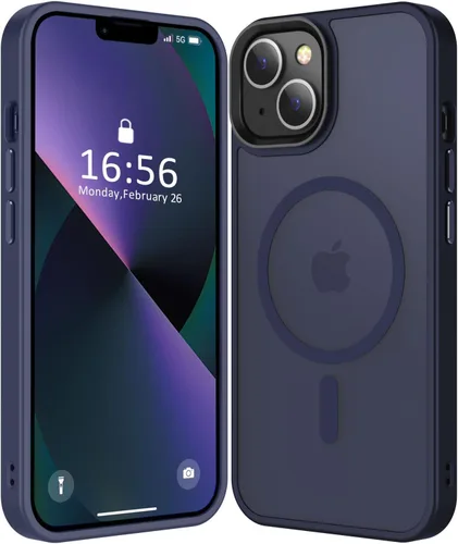 Vista 18 de Fuerte magnético para iPhone 11, compatible con Magsafe, [resistente a caídas de 13 pies] Funda trasera translúcida mate con sensación de piel