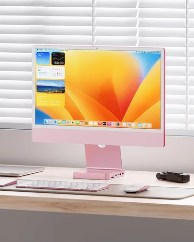 Vista 6 de HUB USB C para iMac de 24 pulgadas 2024 M4 con carcasa M.2 SSD NVMe de 4 TB
