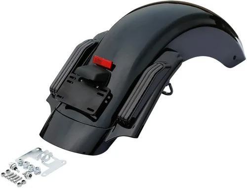 Vista 11 de TCMT Respaldo trasero con kit de luces LED para frenos, marcha atrás y señales de giro para Harley Touring Road King, Road Glide, Street Glide
