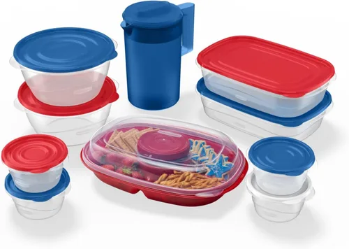 Vista 5 de Rubbermaid - Cubeta para cubitos de hielo, color blanco, con capacidad para 4 bandejas, diseño compacto, plástico duradero