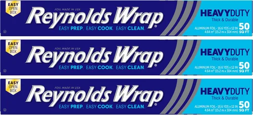 Vista 10 de Reynolds Wrap Papel de aluminio, resistente, 50 pies cuadrados, (paquete de 2)