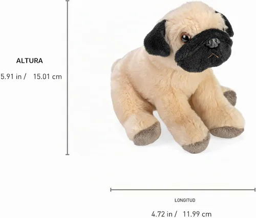 Vista 7 de Wild Republic Pocketkins Pug - Peluche de 5 pulgadas