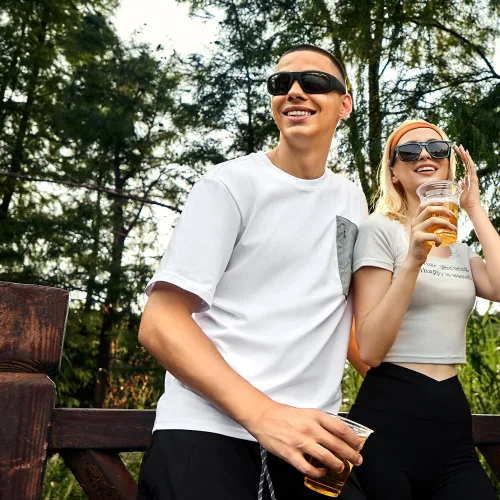 Vista 5 de OhO sunshine Bluetooth Audio Sunglasses, Lightweight Open Ear Sport Glasses, 10H Playtime,Water Resistant with Voice Control