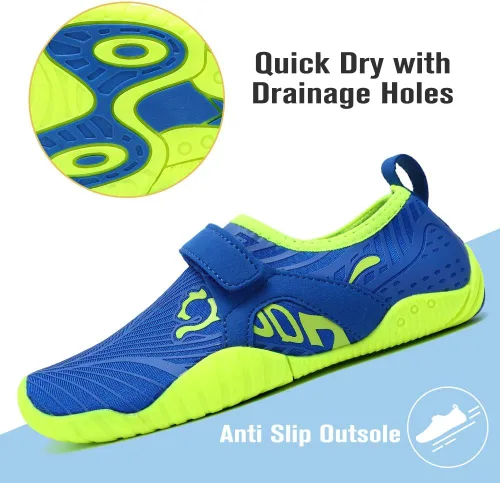 Vista 4 de CIOR Zapatos de agua ligeros para niños y niñas, tenis acuáticos para la playa (niños pequeñosniños grandes)