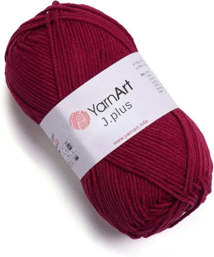 Vista 28 de YarnArt Jeans Plus - Hilo de mezcla de algodón suave, 100g (3.5 onzas), 160m (174 yardas), 55% algodón, 45% acrílico, grosor medio #4, ideal