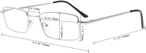 Vista 4 de Eyekepper Anteojos de lectura con bisagras de resorte con puente de titanio de memoria flexible para hombres y mujeres (negro, +0.50)